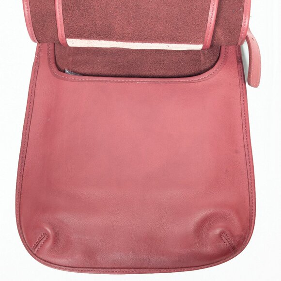 COACH USA Vintage Red Leather Crossbody Shoulder Bag - Made in USA - Picture 9 of 15